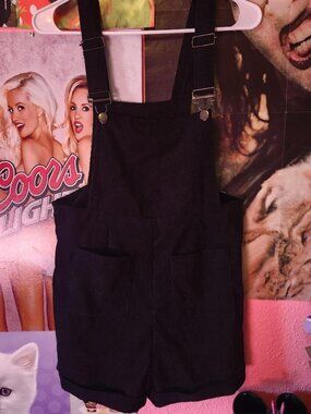 black overalls